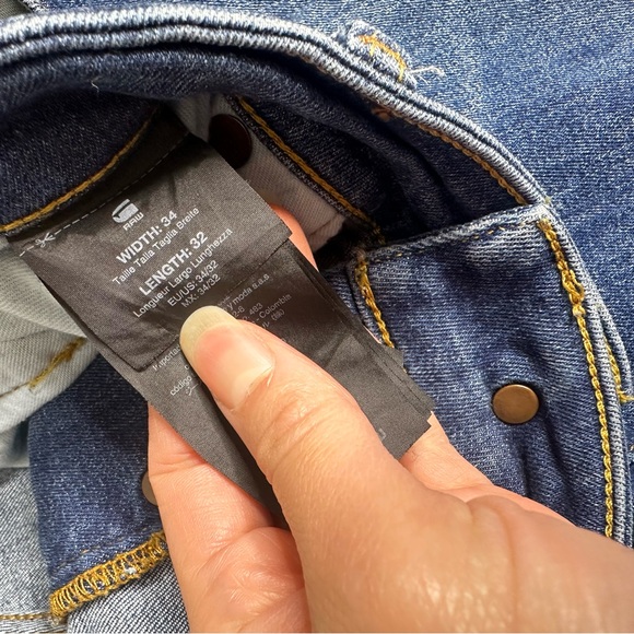 G-Star Raw 3301 Slim Jeans 34X32 - Picture 6 of 8